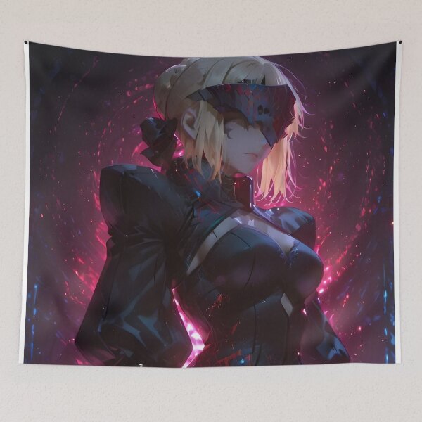 Item preview, Saber Alter Dark Throne | Artoria Pendragon Alter Neon Fantasy Anime Fan Art designed and sold by Dyan4.