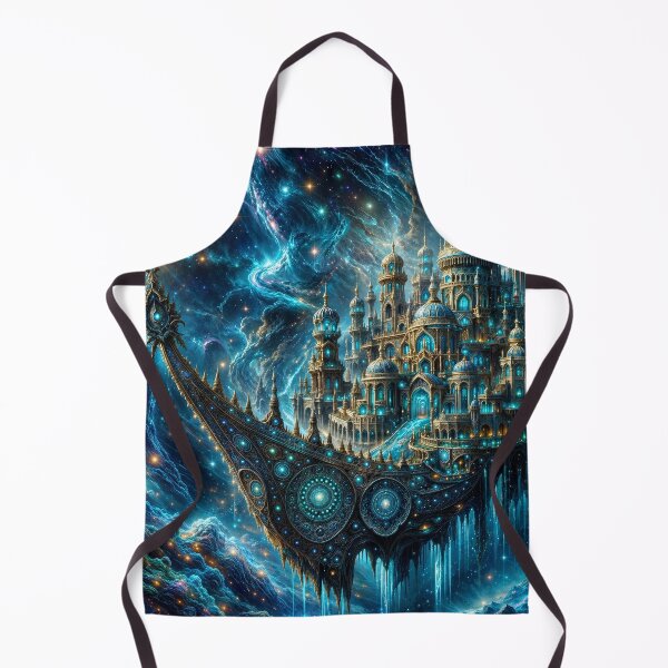 Item preview, Celestial Cosmic Castle | Floating Fantasy Kingdom Art designed and sold by DrakariArt.