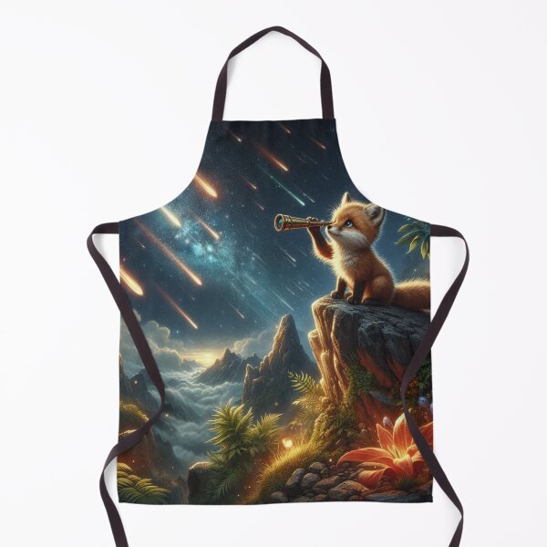 Item preview, Stargazing Fox – Cosmic Meteor Night Design designed and sold by Dogandesighn.