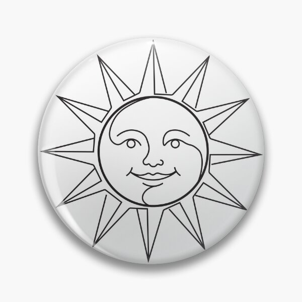 Item preview, Vintage Celestial Sun Face Aesthetic  designed and sold by BetweenForms.