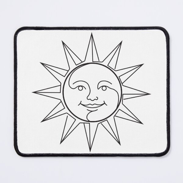 Item preview, Vintage Celestial Sun Face Aesthetic designed and sold by BetweenForms.