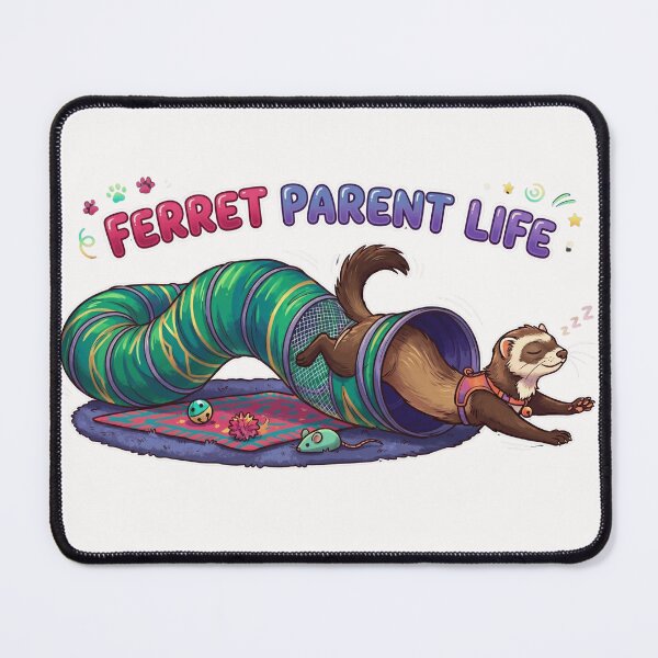 Item preview, Ferret Parent Survival Mode Sticker designed and sold by designerr23 ⭐⭐⭐⭐⭐.