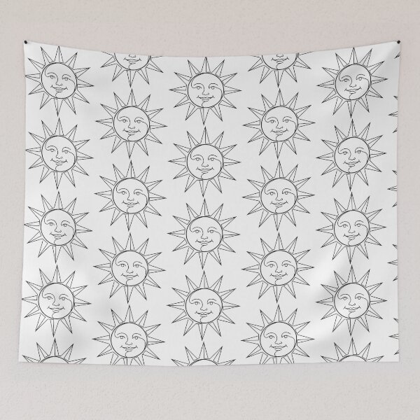 Item preview, Vintage Celestial Sun Face Aesthetic  designed and sold by BetweenForms.