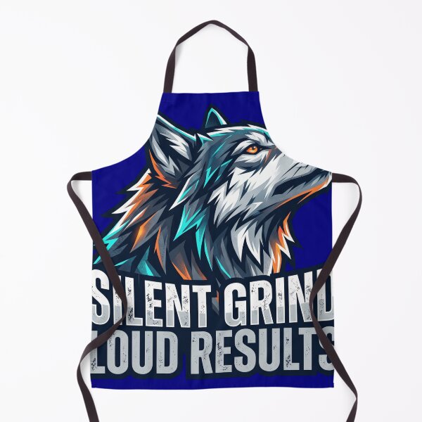 Item preview, Silent Grind Loud Results - Alpha Wolf Gym Motivation designed and sold by veloramode.