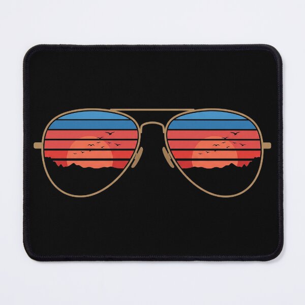 Item preview, Retro Aviator Sunglasses Vintage Beach Sunset designed and sold by TeNovaStudio.