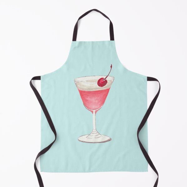 Artikelvorschau, Pink Lady Cocktail, handgemaltes Gouache-Kunstwerk entworfen und verkauft von Zen & Oatmeal by Carmen Ray Anderson.