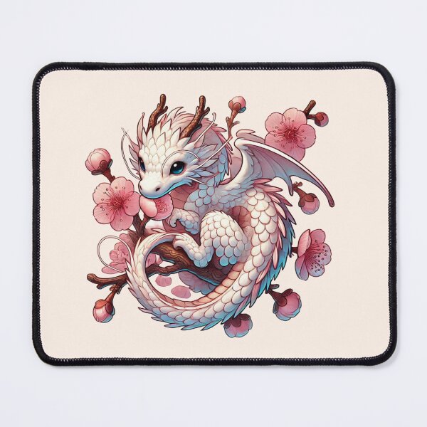 Item preview, Baby Dragon with Sakura Flowers designed and sold by NerdiPop.