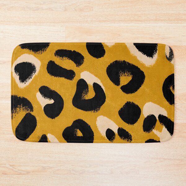 Item preview, Black Sand Leopard Print Wild Animal Pattern designed and sold by GrinGalore.