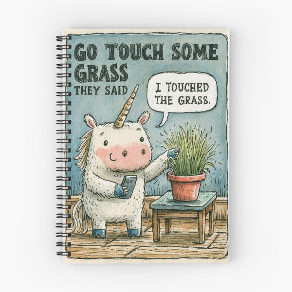 Item preview, Go touch some grass unicorn designed and sold by kalukoba.