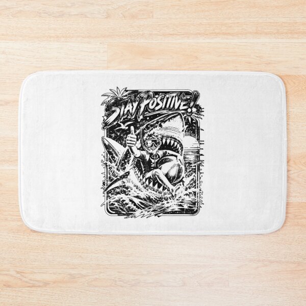 Item preview, Positive Neon Shark Surfer Kid Retro 80s  designed and sold by graphixpolash.