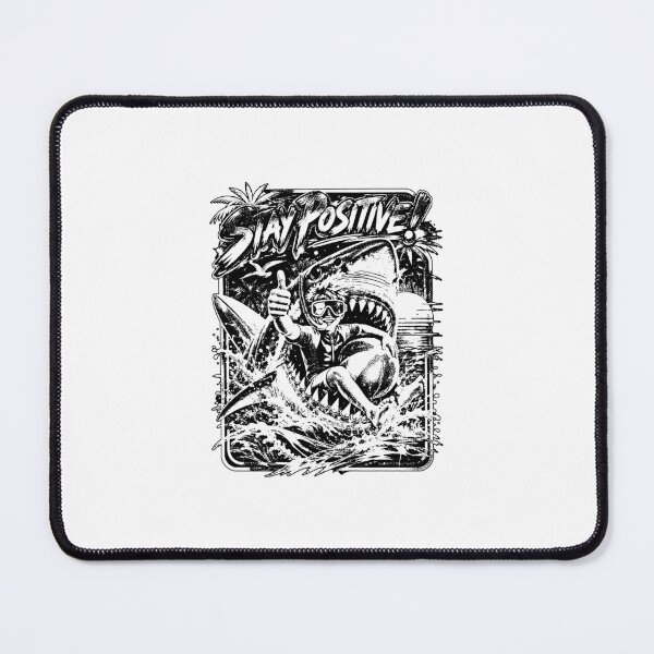 Item preview, Positive Neon Shark Surfer Kid Retro 80s  designed and sold by graphixpolash.
