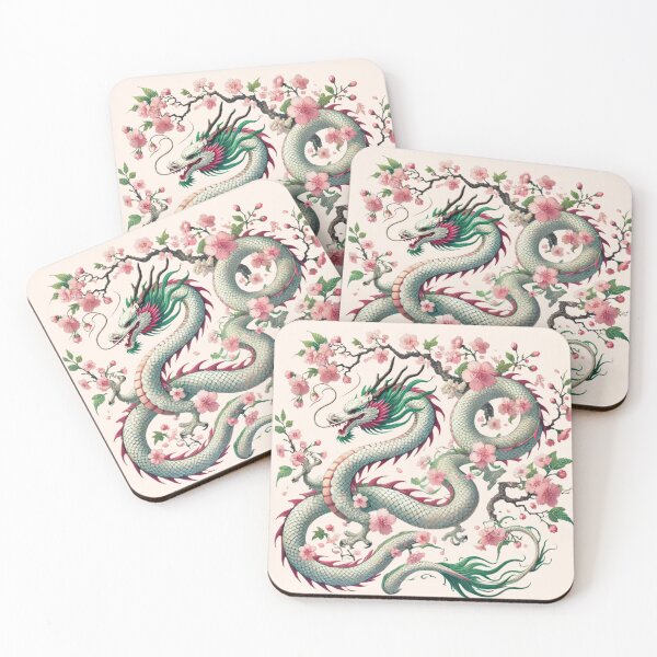 Item preview, Majestic Cherry Blossom Dragon designed and sold by NerdiPop.