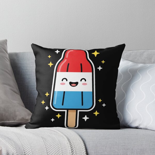 Item preview, Cute Kawaii Red White Blue Patriotic Popsicle designed and sold by TeNovaStudio.