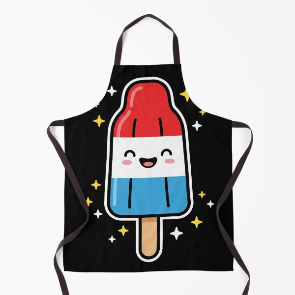 Item preview, Cute Kawaii Red White Blue Patriotic Popsicle designed and sold by TeNovaStudio.