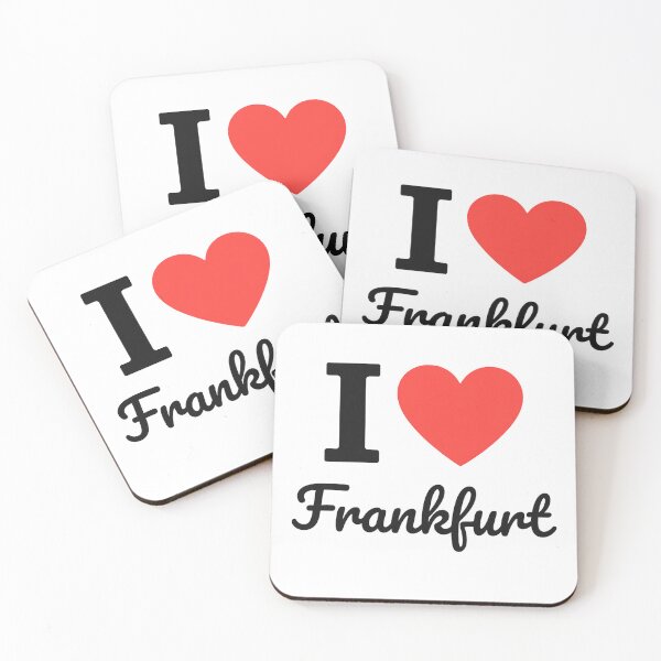 Item preview, I Love Frankfurt | Germany City Typography | Skyline, Culture & Modern Urban Design designed and sold by PaintedPixels01.