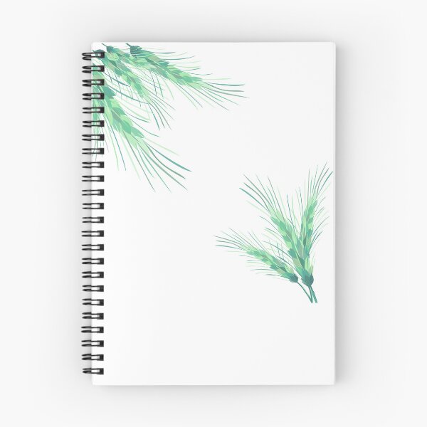 Item preview, Minimal watercolor green wheat ears aesthetic design in Scandinavian botanical style designed and sold by olenapetol.