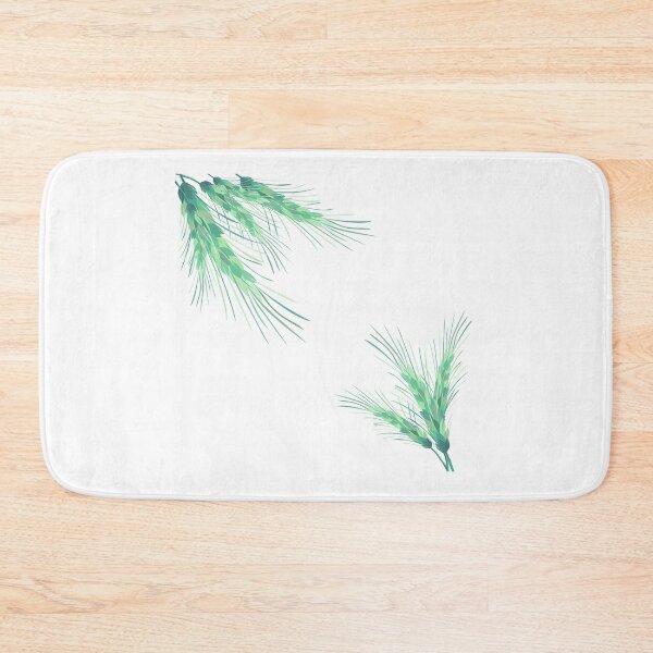 Item preview, Minimal watercolor green wheat ears aesthetic design in Scandinavian botanical style designed and sold by olenapetol.