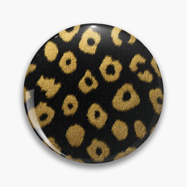 Item preview, Black Gold Glitter Leopard Print Wild Animal Pattern designed and sold by GrinGalore.