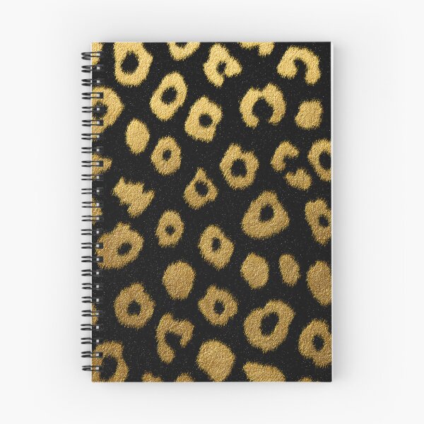 Item preview, Black Gold Glitter Leopard Print Wild Animal Pattern designed and sold by GrinGalore.