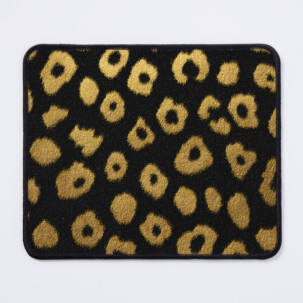 Item preview, Black Gold Glitter Leopard Print Wild Animal Pattern designed and sold by GrinGalore.