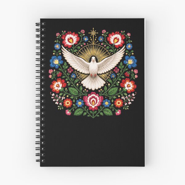 Item preview, Holy Spirit Dove – Rozbark Folk Embroidery designed and sold by Airimo.