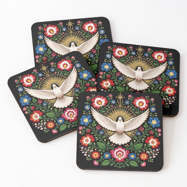 Item preview, Holy Spirit Dove – Rozbark Folk Embroidery designed and sold by Airimo.
