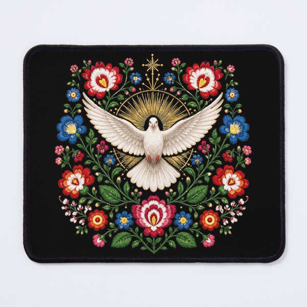 Item preview, Holy Spirit Dove – Rozbark Folk Embroidery designed and sold by Airimo.