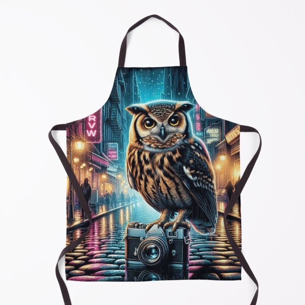 Item preview, Neon Owl – Urban Night Photography Design designed and sold by Dogandesighn.