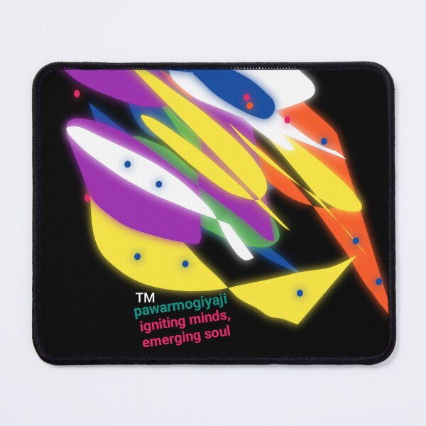 Item preview, Abstract Neon Glow Art with Pawarmogiyaji Branding to Maintain Positive Energy designed and sold by Pawar1999.