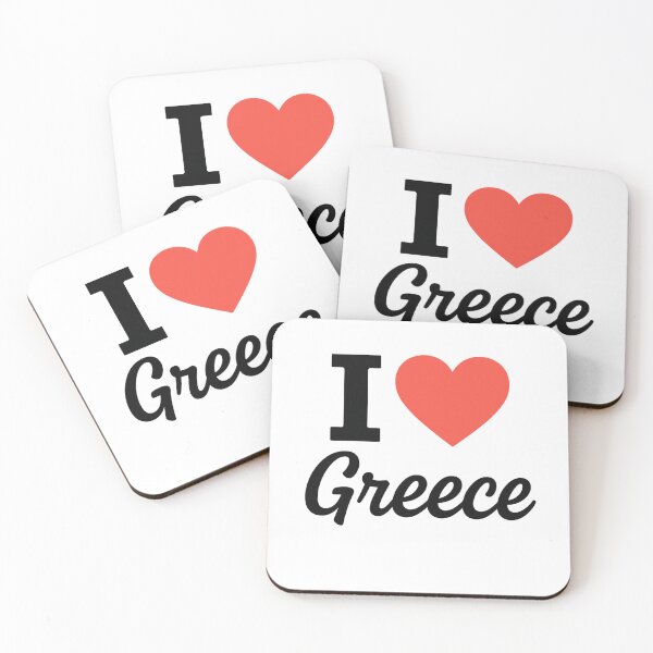 Item preview, I Love Greece | Mediterranean Pride Typography | Ancient History, Islands & Cultural Beauty Design designed and sold by PaintedPixels01.