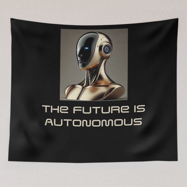 Item preview, Powered by AI Robot Design Futuristic Artificial Intelligence Tech Aesthetic Machine Learning Cyberpunk Graphic designed and sold by TEEJAMBOREE.