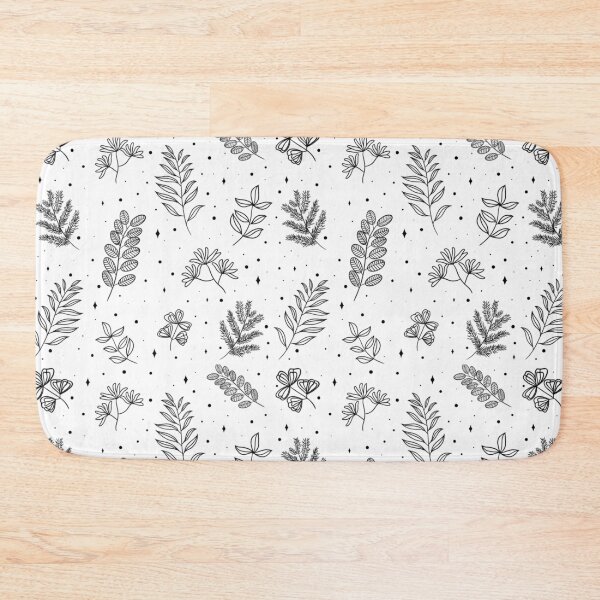 Item preview, Black and White Leaves Pattern 2 designed and sold by Linexy.