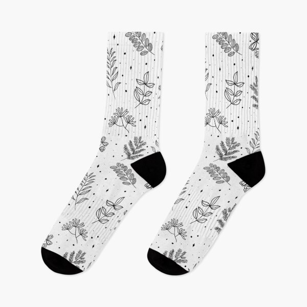 Item preview, Black and White Leaves Pattern 2 designed and sold by Linexy.