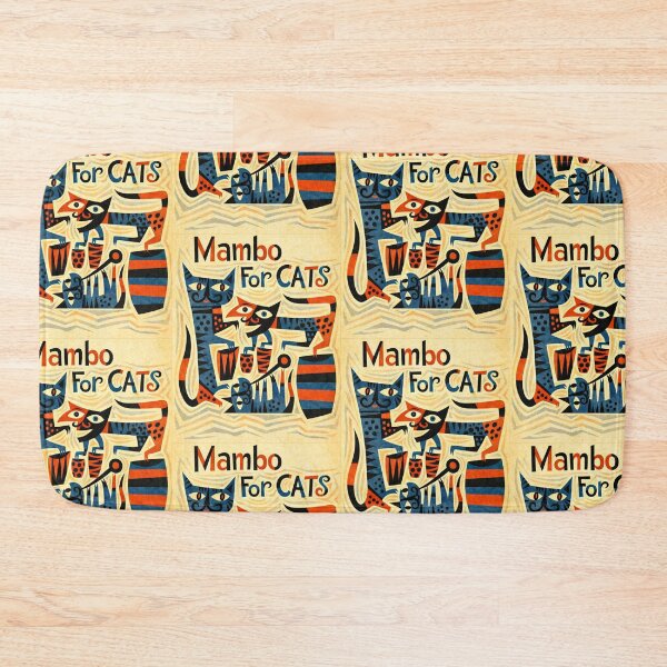 Item preview, Vintage Mambo for Cats Record Cover with Dancing Cats designed and sold by Analog Aura .
