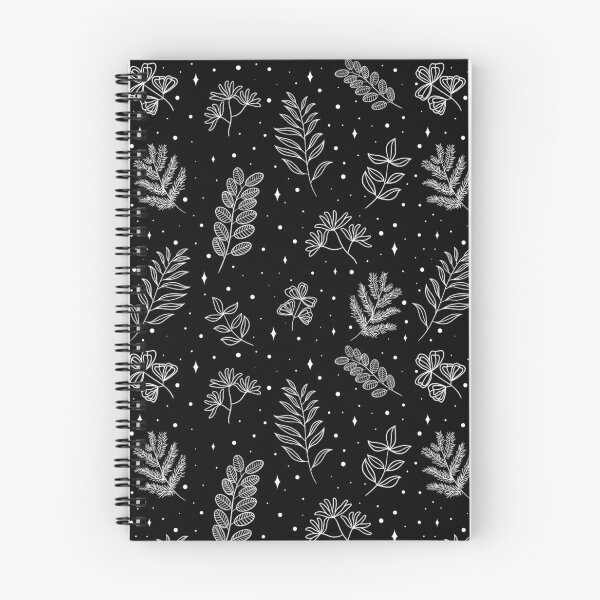 Item preview, Black and White Leaves Pattern designed and sold by Linexy.
