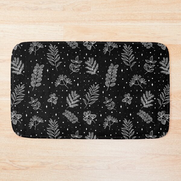 Item preview, Black and White Leaves Pattern designed and sold by Linexy.