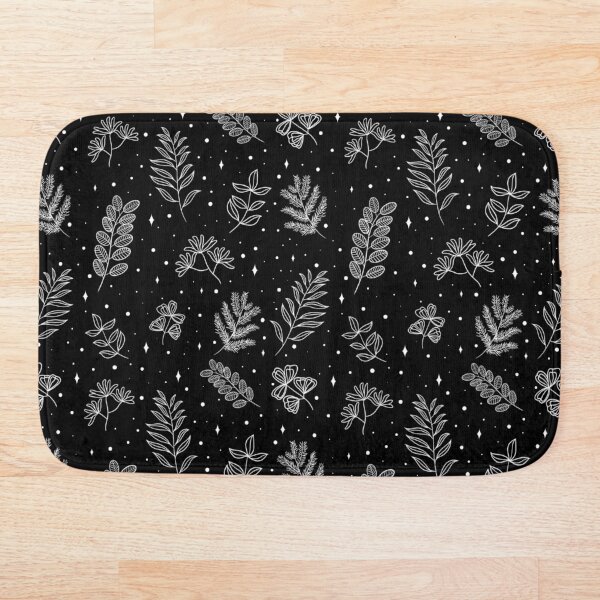 Item preview, Black and White Leaves Pattern designed and sold by Linexy.