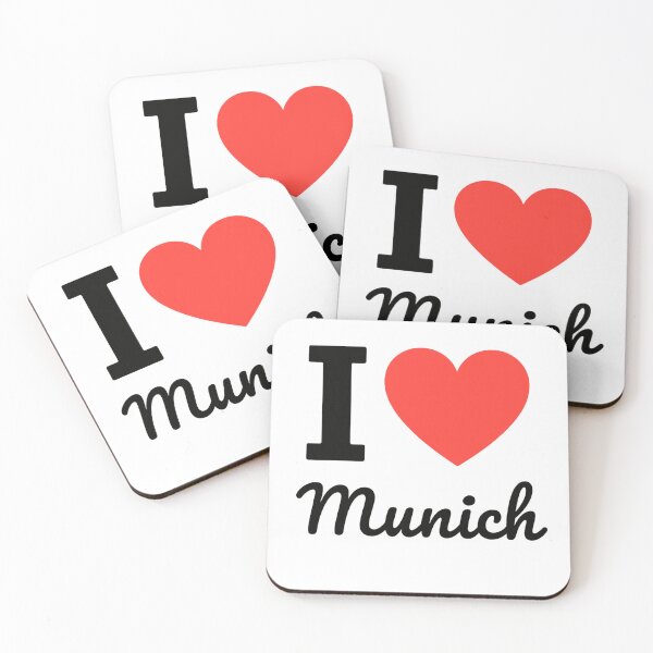 Item preview, I Love Munich | Germany City Typography | Bavarian Culture, History & Alpine Urban Charm Design designed and sold by PaintedPixels01.