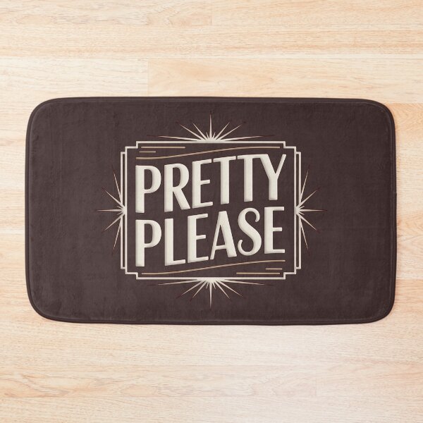 Item preview, Pretty Please Elegant Art Deco Typography designed and sold by Meivelle.