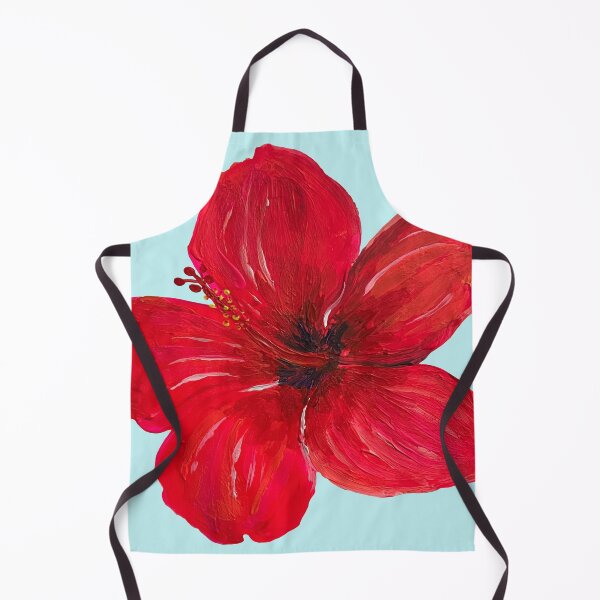 Item preview, Red Hibiscus Flower Painted designed and sold by Sparkleweather.