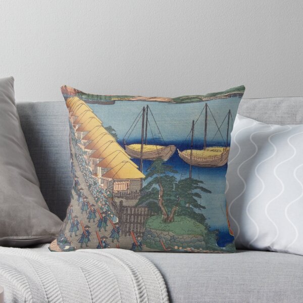 Item preview, Kanagawa Port Procession – Vintage Ukiyo-e Japanese Harbor Scene designed and sold by vekotpu.