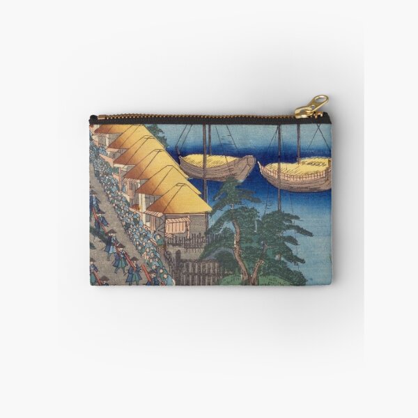 Item preview, Kanagawa Port Procession – Vintage Ukiyo-e Japanese Harbor Scene designed and sold by vekotpu.