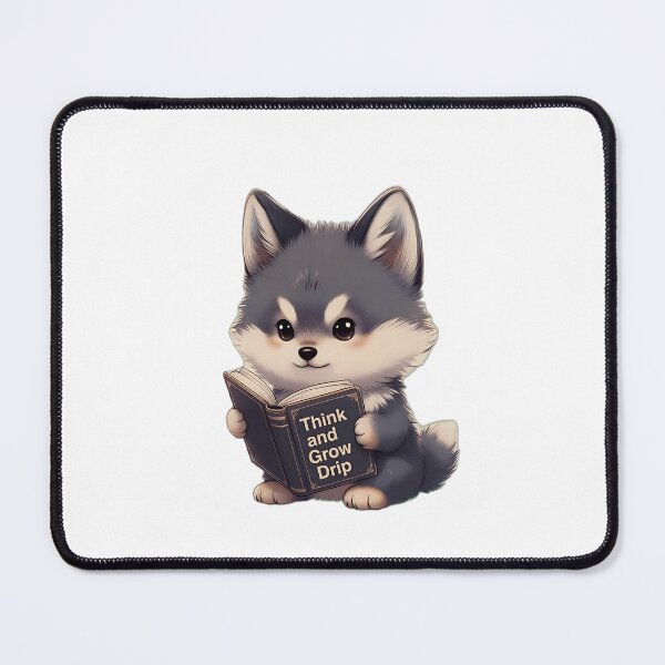 Item preview, Wolf reading book How to get Drip designed and sold by FreaksSociety.