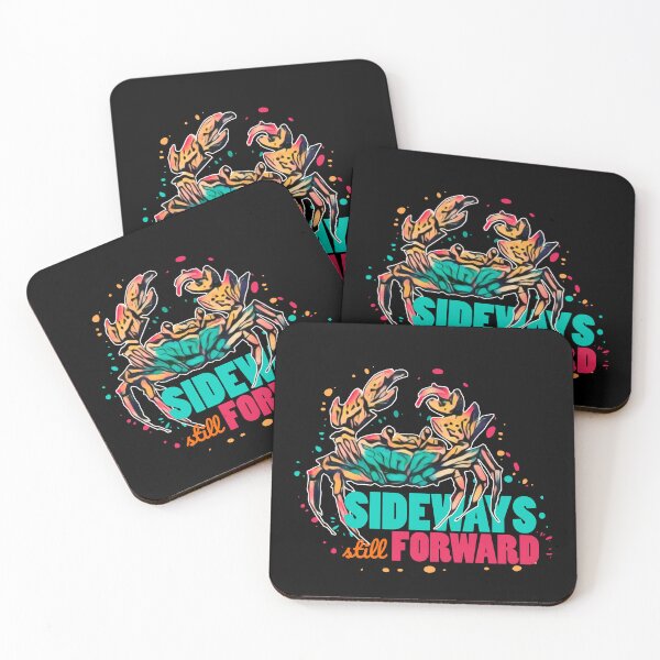 Item preview, Sideways but Still Forward - Colorful Crab Art designed and sold by ArtdeGwo.