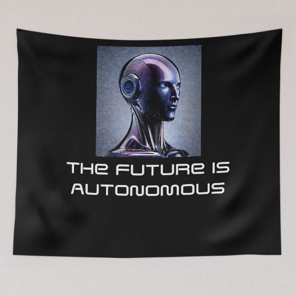 Item preview, Powered by AI Robot Design Futuristic Artificial Intelligence Tech Aesthetic Machine Learning Cyberpunk Graphic designed and sold by TEEJAMBOREE.