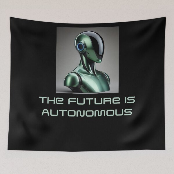 Item preview, Powered by AI Robot Design Futuristic Artificial Intelligence Tech Aesthetic Machine Learning Cyberpunk Graphic designed and sold by TEEJAMBOREE.