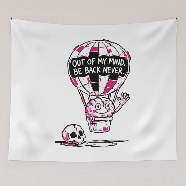 Item preview, Out of My Mind Be Back Never Funny Brain designed and sold by XYZ LAB by Jesuperman.