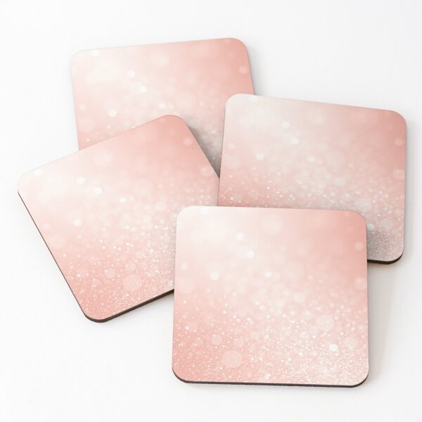 Item preview, Dreamy Pink Glittery Bokeh Gradient Background with Soft Sparkles designed and sold by IntelliMindDesigns.