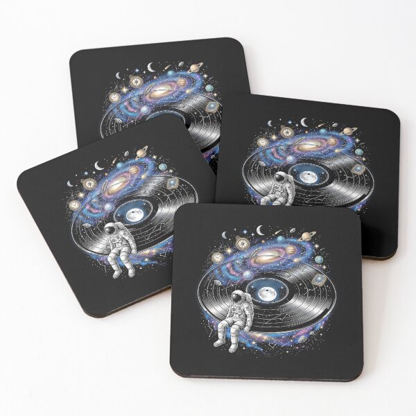 Item preview,  Astronaut Galaxy Vinyl Record Planet Space Music Lover  designed and sold by graphixpolash.