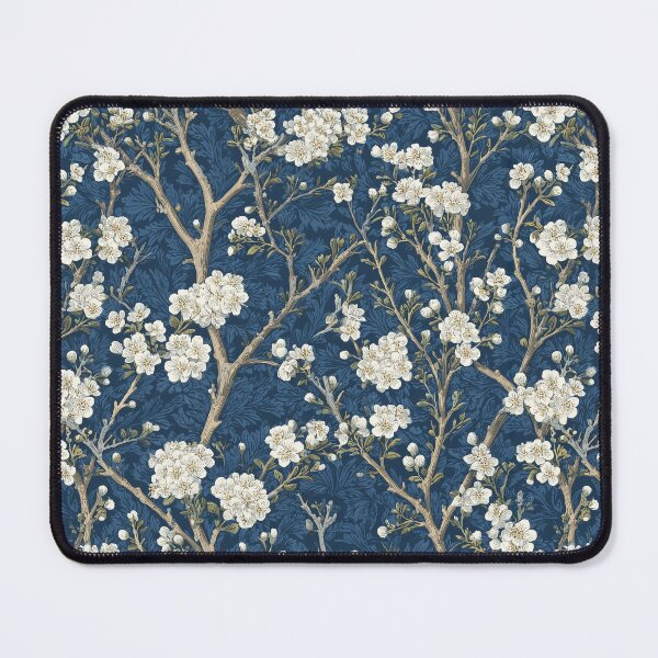 Item preview, Victorian Indigo Blackthorn Blossoms – Dark Botanical Print designed and sold by BestVarieties.